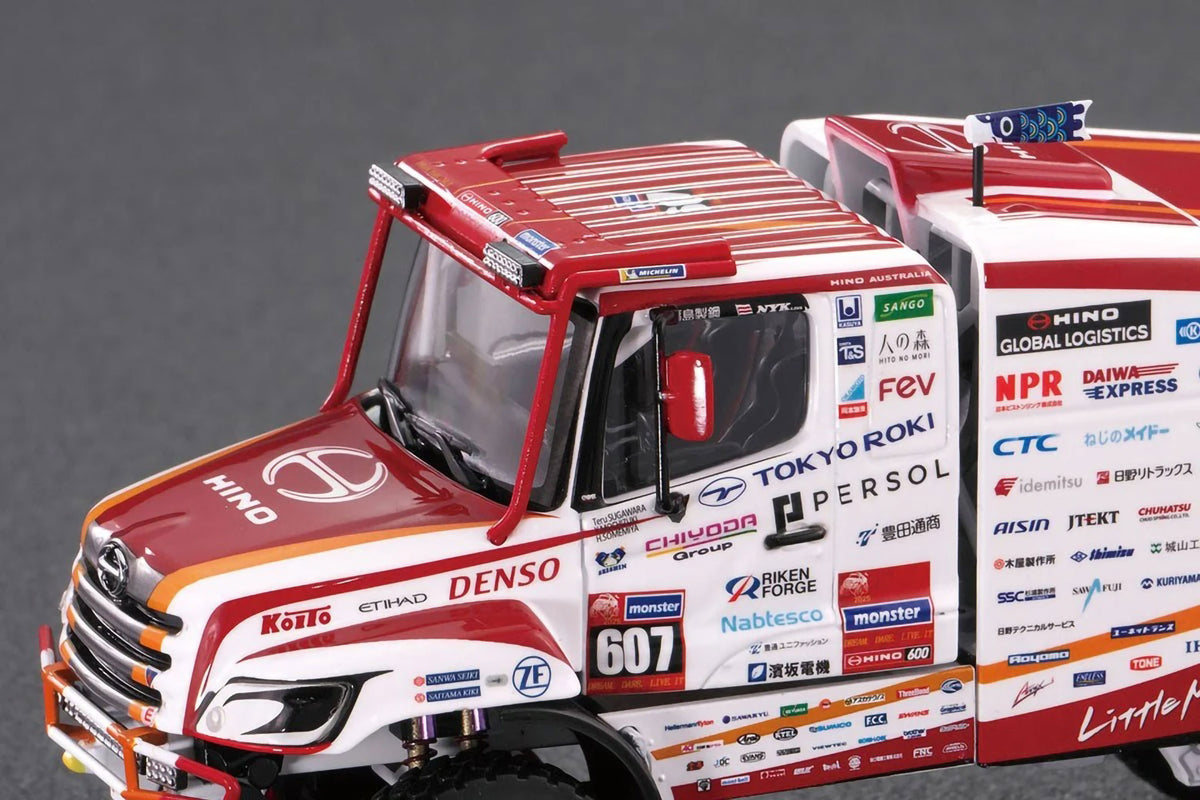HINO 600 2025 Dakar Rally 1/43 Scale Diecast Car Platz Hino Hutech NIB