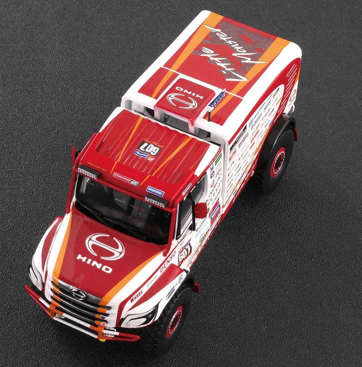 HINO 600 2025 Dakar Rally 1/43 Scale Diecast Car Platz Hino Hutech NIB