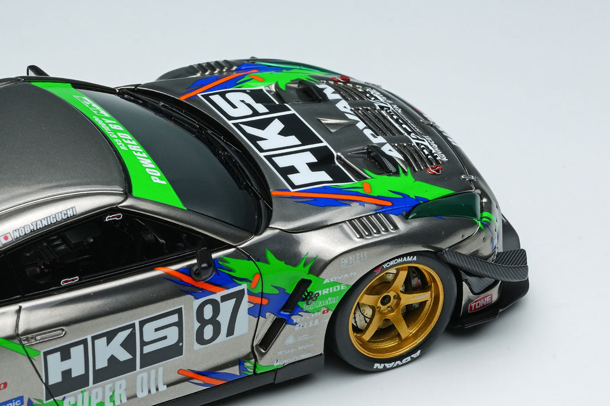 HKS Racing Performer GT1000+ '25 Black Chrome 1/43 Scale Resin Model Car Make Up