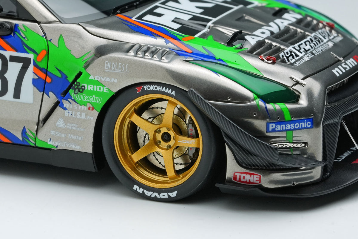 HKS Racing Performer GT1000+ '25 Black Chrome 1/43 Scale Resin Model Car Make Up