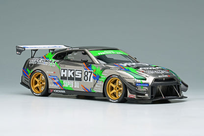 HKS Racing Performer GT1000+ '25 Black Chrome 1/43 Scale Resin Model Car Make Up
