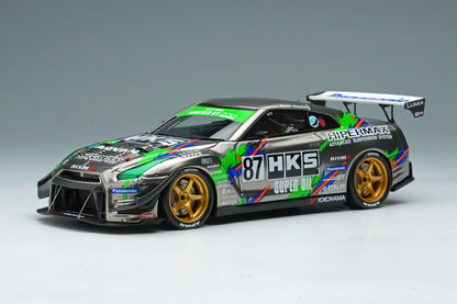 HKS Racing Performer GT1000+ '25 Black Chrome 1/43 Scale Resin Model Car Make Up