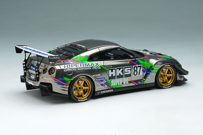 HKS Racing Performer GT1000+ '25 Black Chrome 1/43 Scale Resin Model Car Make Up