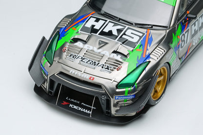 HKS Racing Performer GT1000+ '25 Black Chrome 1/43 Scale Resin Model Car Make Up