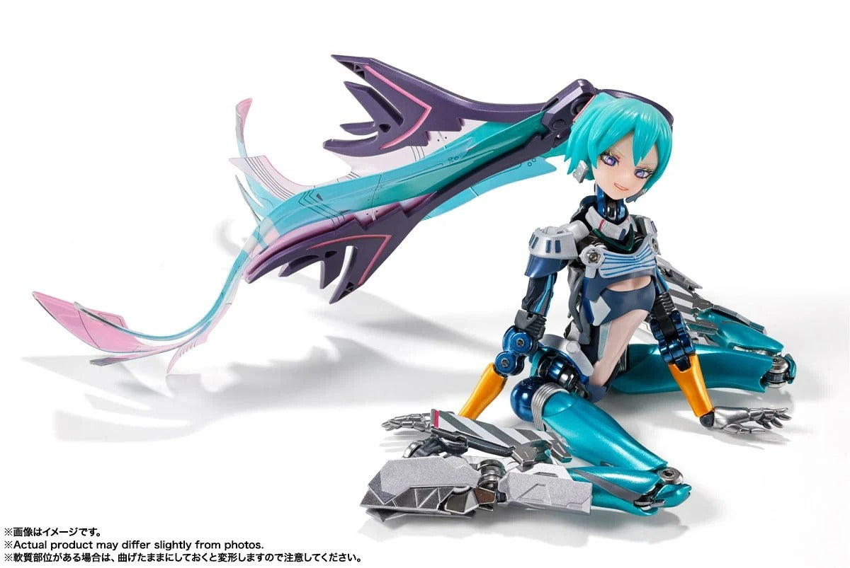 Hatsune Miku 7.1in Action Figure Figurine Metal Build Bandai NIB