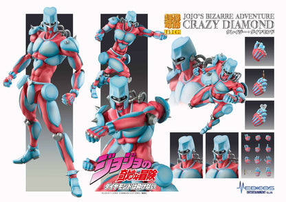 JoJo Part 4 Crazy Diamond 8.7in Anime Figure Super Action Statue Medicos NIB