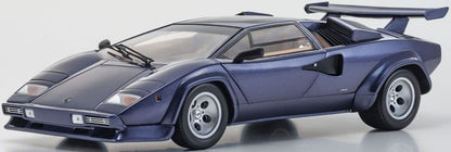 Lamborghini Countach LP5000 Quattrovalvole Dark Blue 1/18 Diecast Car Kyosho NIB