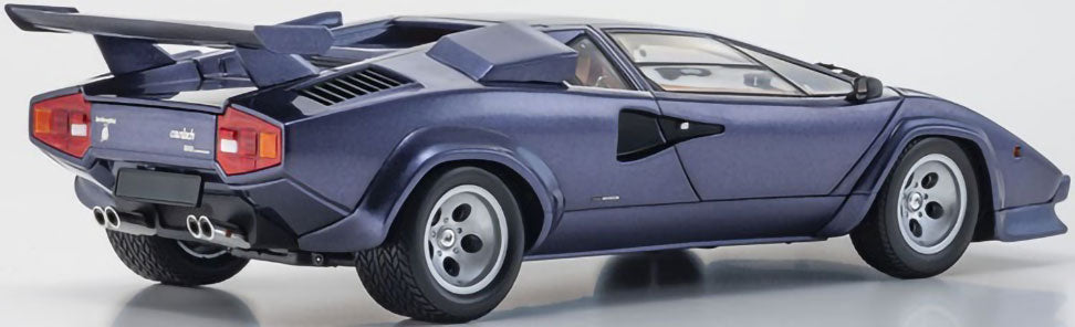 Lamborghini Countach LP5000 Quattrovalvole Dark Blue 1/18 Diecast Car Kyosho NIB