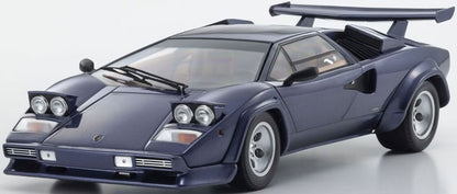Lamborghini Countach LP5000 Quattrovalvole Dark Blue 1/18 Diecast Car Kyosho NIB