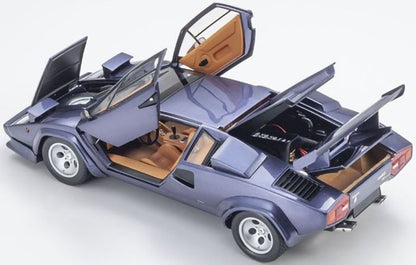 Lamborghini Countach LP5000 Quattrovalvole Dark Blue 1/18 Diecast Car Kyosho NIB