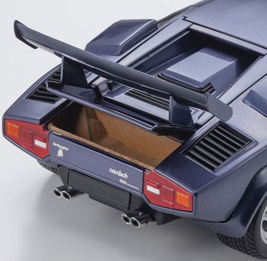 Lamborghini Countach LP5000 Quattrovalvole Dark Blue 1/18 Diecast Car Kyosho NIB