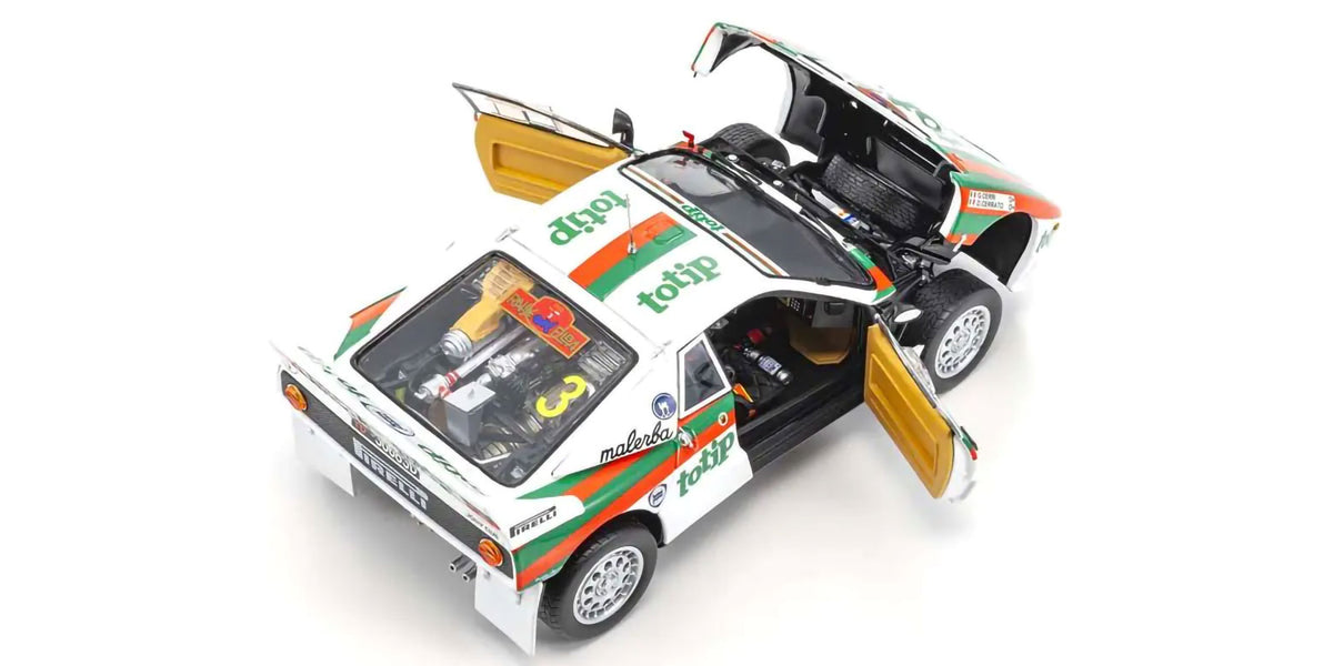 Lancia Rally 037 1985 Rally Elba #3 1/18 Modellauto Diecast KYOSHO Original NEU in OVP