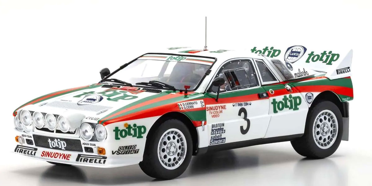Lancia Rally 037 1985 Rally Elba #3 1/18 Modellauto Diecast KYOSHO Original NEU in OVP