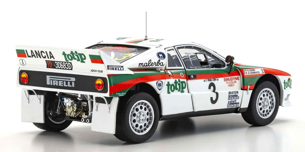 Lancia Rally 037 1985 Rally Elba #3 1/18 Modellauto Diecast KYOSHO Original NEU in OVP