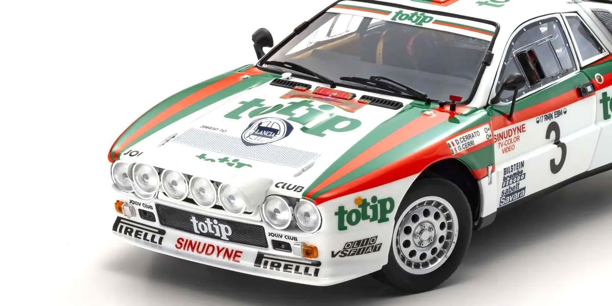 Lancia Rally 037 1985 Rally Elba #3 1/18 Modellauto Diecast KYOSHO Original NEU in OVP