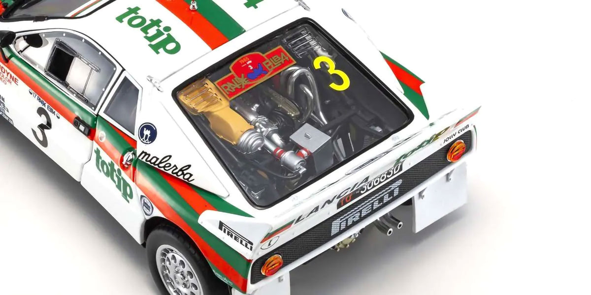 Lancia Rally 037 1985 Rally Elba #3 1/18 Modellauto Diecast KYOSHO Original NEU in OVP
