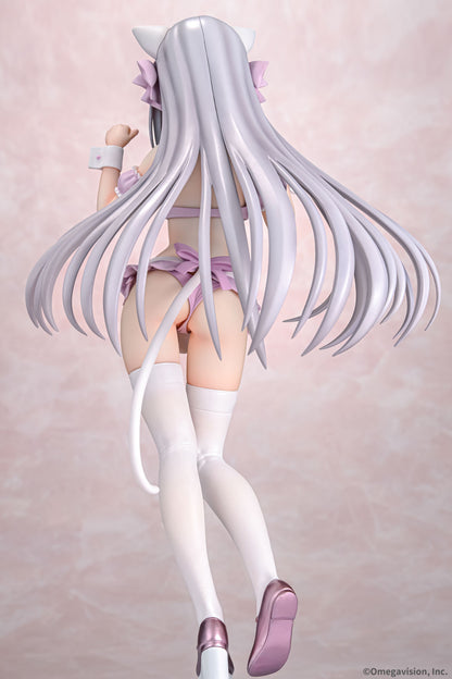 Luna Cat Ear Maid Cherry Blossom Color 10.2in 1/6 Figure PVC Statue Q-Six NIB