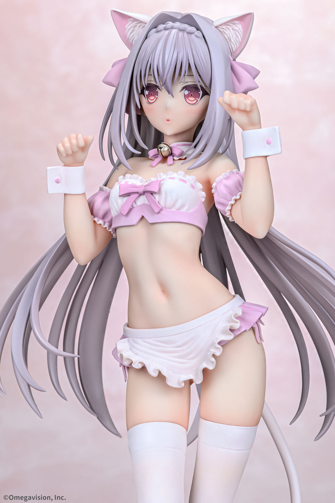 Luna Cat Ear Maid Cherry Blossom Color 10.2in 1/6 Figure PVC Statue Q-Six NIB
