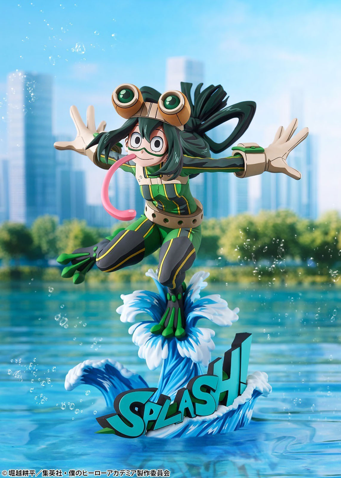 MHA Tsuyu Asui Froppy Hero Suit 2D Ver. 1/8 Scale Anime PVC Figure Figurine Tomy