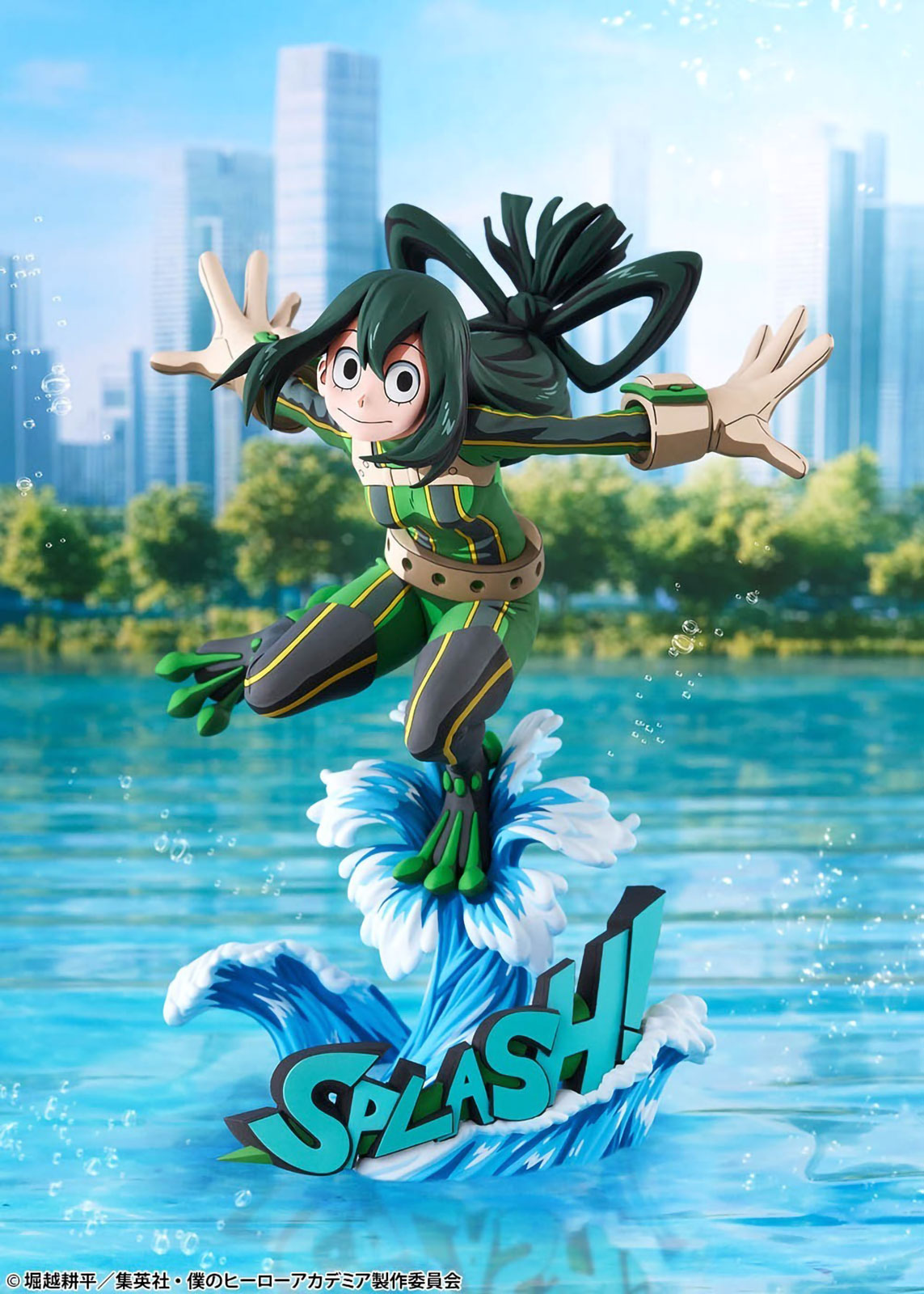 MHA Tsuyu Asui Froppy Hero Suit 2D Ver. 1/8 Scale Anime PVC Figure Figurine Tomy