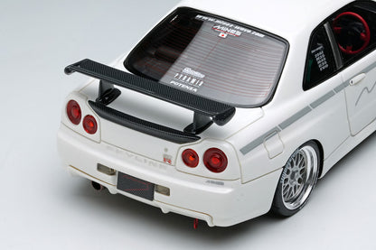 Mine's Skyline GT-R BNR34 V-spec N1 BBS Time Attack 1/43 Make Up Resin Model Car