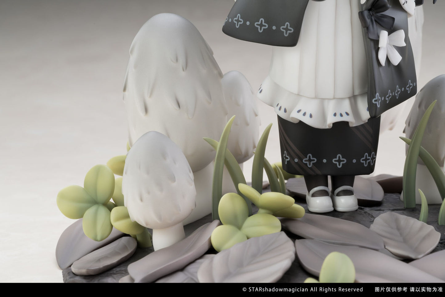 Mushroom Girls No.4 Shaggy Ink Cap 9" Anime Figure PVC Statue Reverse Studio NIB