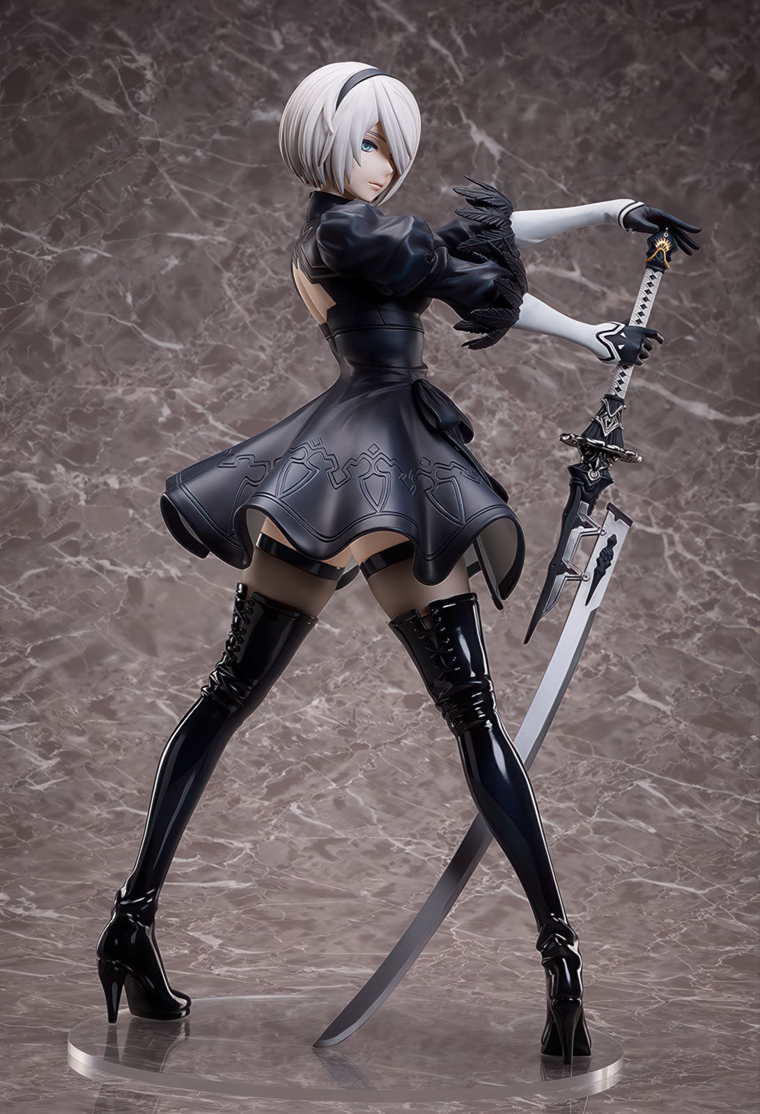 Nier: Automata 2B YoRHa 17.5in 1/4 Anime Figure PVC Statue B-style Freeing NIB