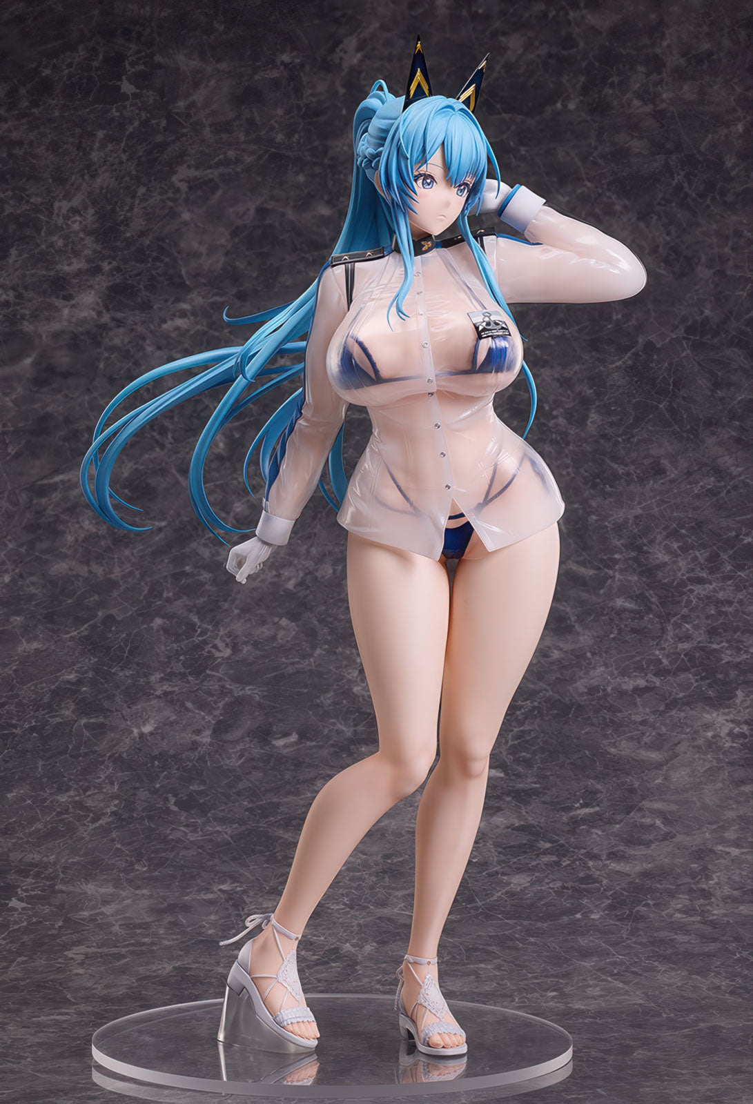 Nikke Helm Aquamarine 16.7in 1/4 Figure PVC Statue B-style Freeing NIB