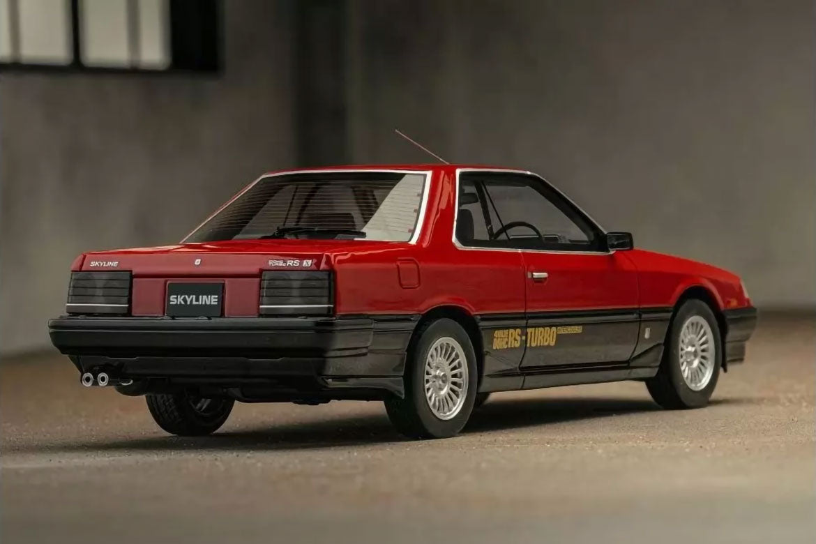Nissan Skyline 2000 Turbo RS-X Red 1/18 Scale Resin Model Car Samurai Kyosho NIB
