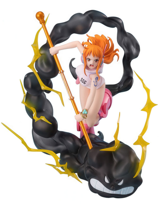 One Piece Nami 6.7in Anime Figure PVC Statue Figuarts Zero Extra Battle Bandai