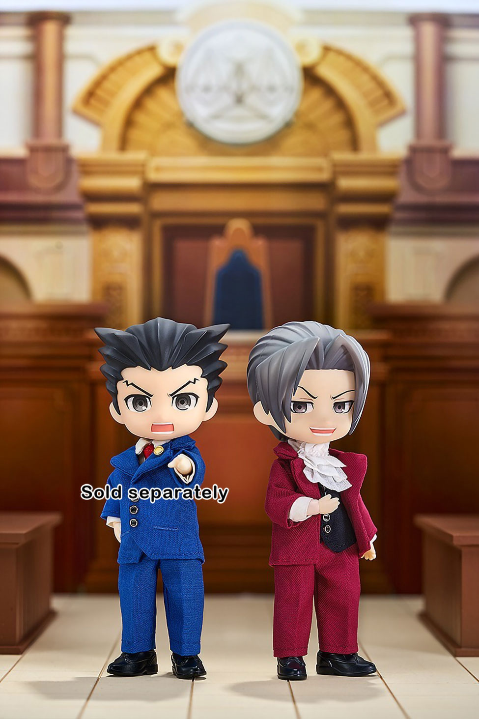 PW:AA Miles Edgeworth 5.5 Zoll Actionfigur Nendoroid Doll Good Smile Company OVP