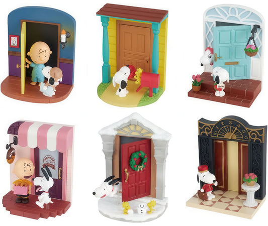 Peanuts Snoopy Snoopy's Door Story Set of 6 Figure Figurine Re-Ment NIB