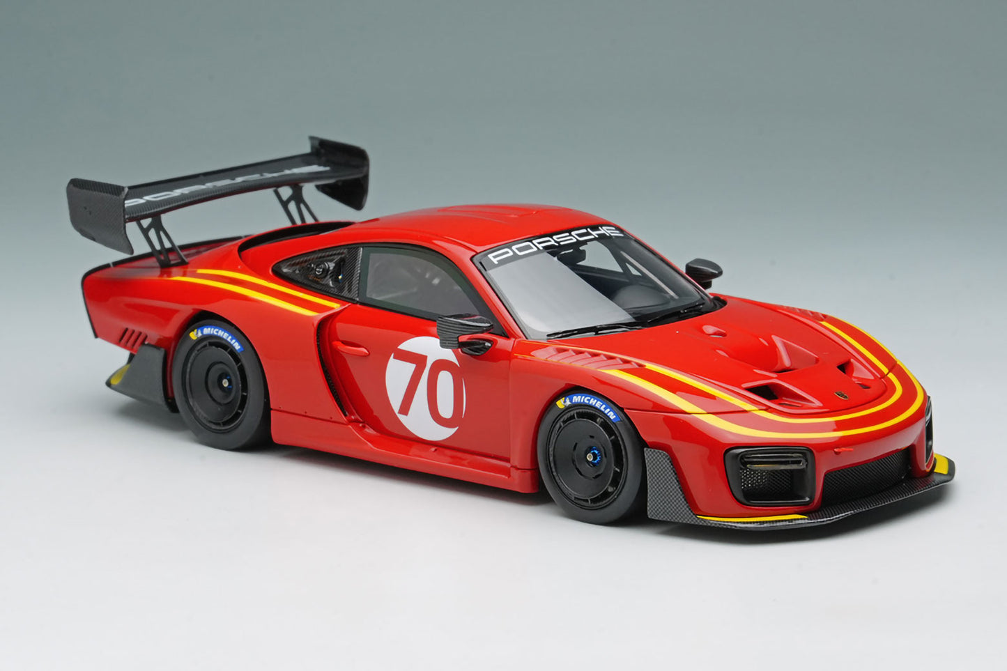 Porsche 935 / 19 2019 Red / Yellow Stripe 1/43 Scale Resin Model Car Make Up NIB