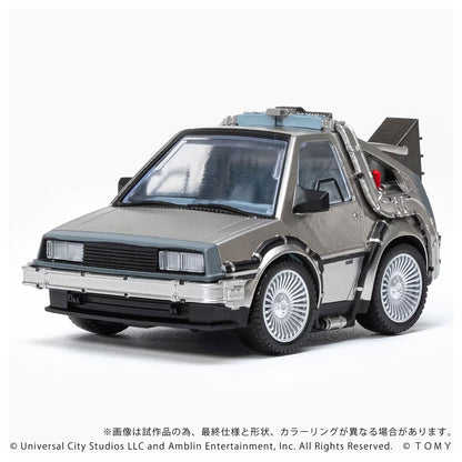 QV-04 Back to the Future Time Machine Part1 DX Set Figurine Q Village Tomy NIB