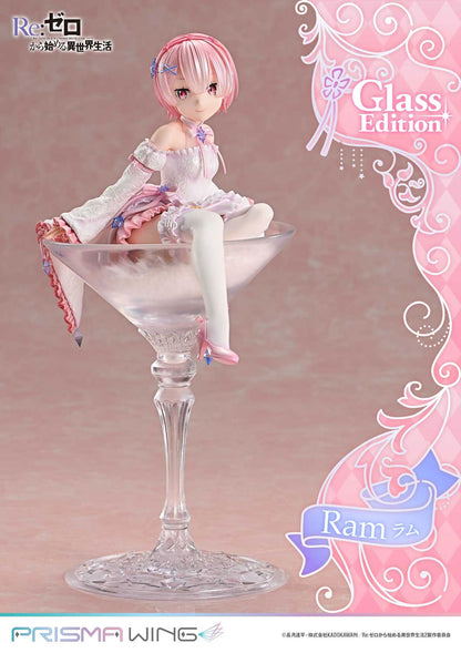 Re Zero Ram Glass Edition 1/7 Scale Anime PVC Figure Figurine Prisma Wing NIB