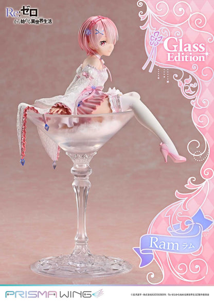 Re Zero Ram Glass Edition 1/7 Scale Anime PVC Figure Figurine Prisma Wing NIB