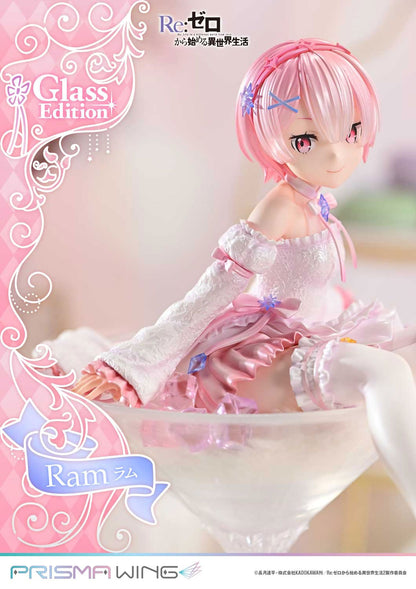Re Zero Ram Glass Edition 1/7 Scale Anime PVC Figure Figurine Prisma Wing NIB