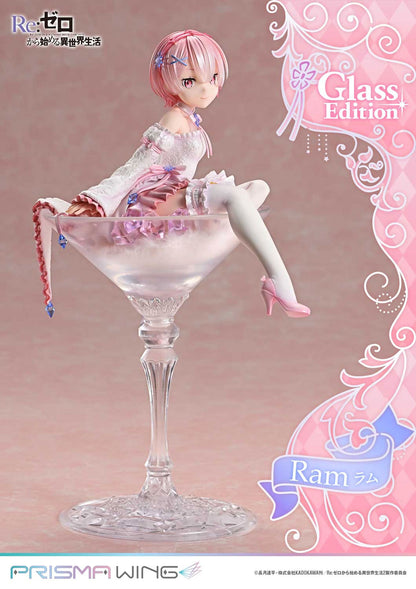 Re Zero Ram Glass Edition 1/7 Scale Anime PVC Figure Figurine Prisma Wing NIB