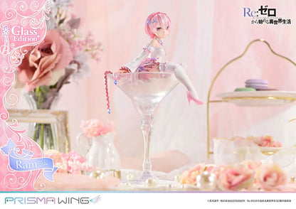 Re Zero Ram Glass Edition 1/7 Scale Anime PVC Figure Figurine Prisma Wing NIB