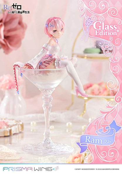 Re Zero Ram Glass Edition 1/7 Scale Anime PVC Figure Figurine Prisma Wing NIB