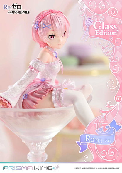 Re Zero Ram Glass Edition 1/7 Scale Anime PVC Figure Figurine Prisma Wing NIB