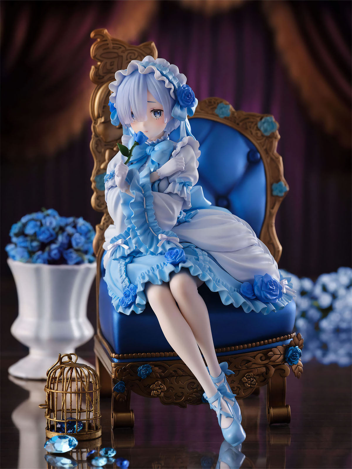 Re:Zero Rem Gothic ver. 7.9in 1/7 Scale Anime Figure PVC Statue F:NEX FuRyu NIB