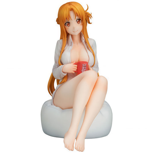SAO Asuna Yuuki Dress Shirt 6.7in 1/7 Anime Figure PVC Statue Hobby Stock NIB