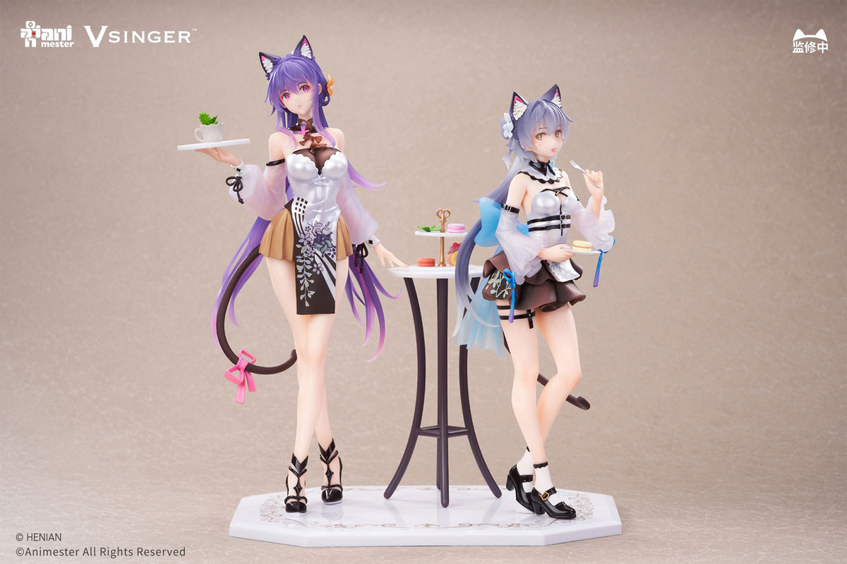 Set of Tianyi Qingxian Mysterious Tea Break 1/7 PVC Figure Figurine AniMester