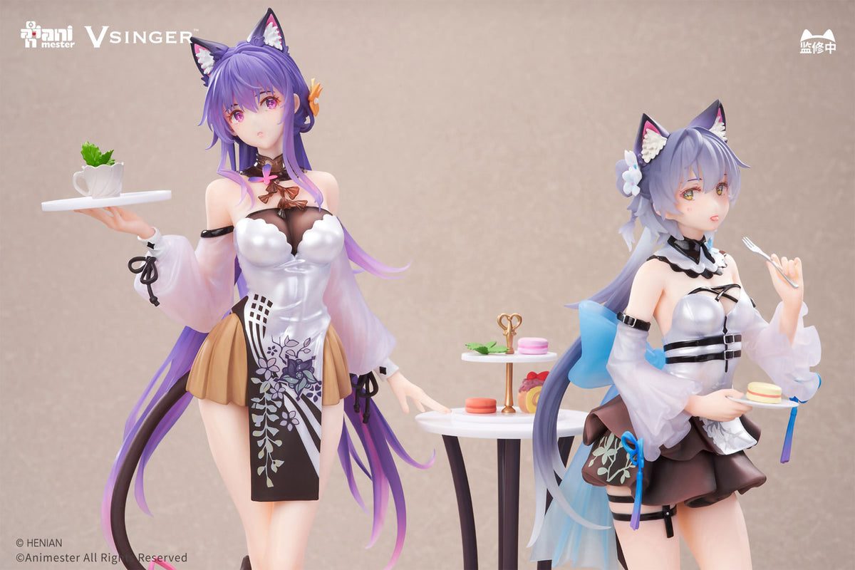 Set of Tianyi Qingxian Mysterious Tea Break 1/7 PVC Figure Figurine AniMester