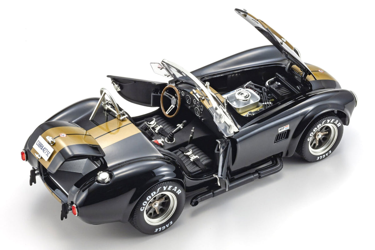 Shelby Cobra 427S/C Black Gold Stripe 1/18 Scale Diecast Car Kyosho Original NIB