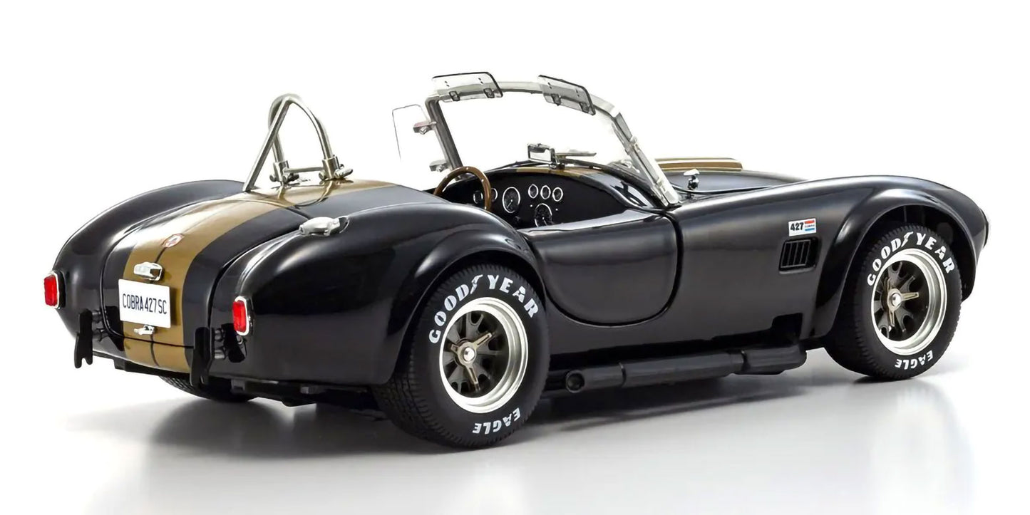 Shelby Cobra 427S/C Black Gold Stripe 1/18 Scale Diecast Car Kyosho Original NIB