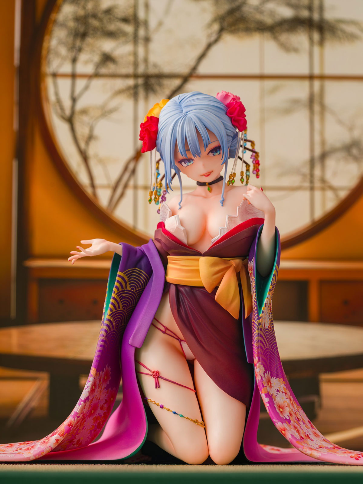 Shujuu Ecstasy Shion Oiran All Ages 1/7 Scale Anime PVC Figure Figurine Daiki