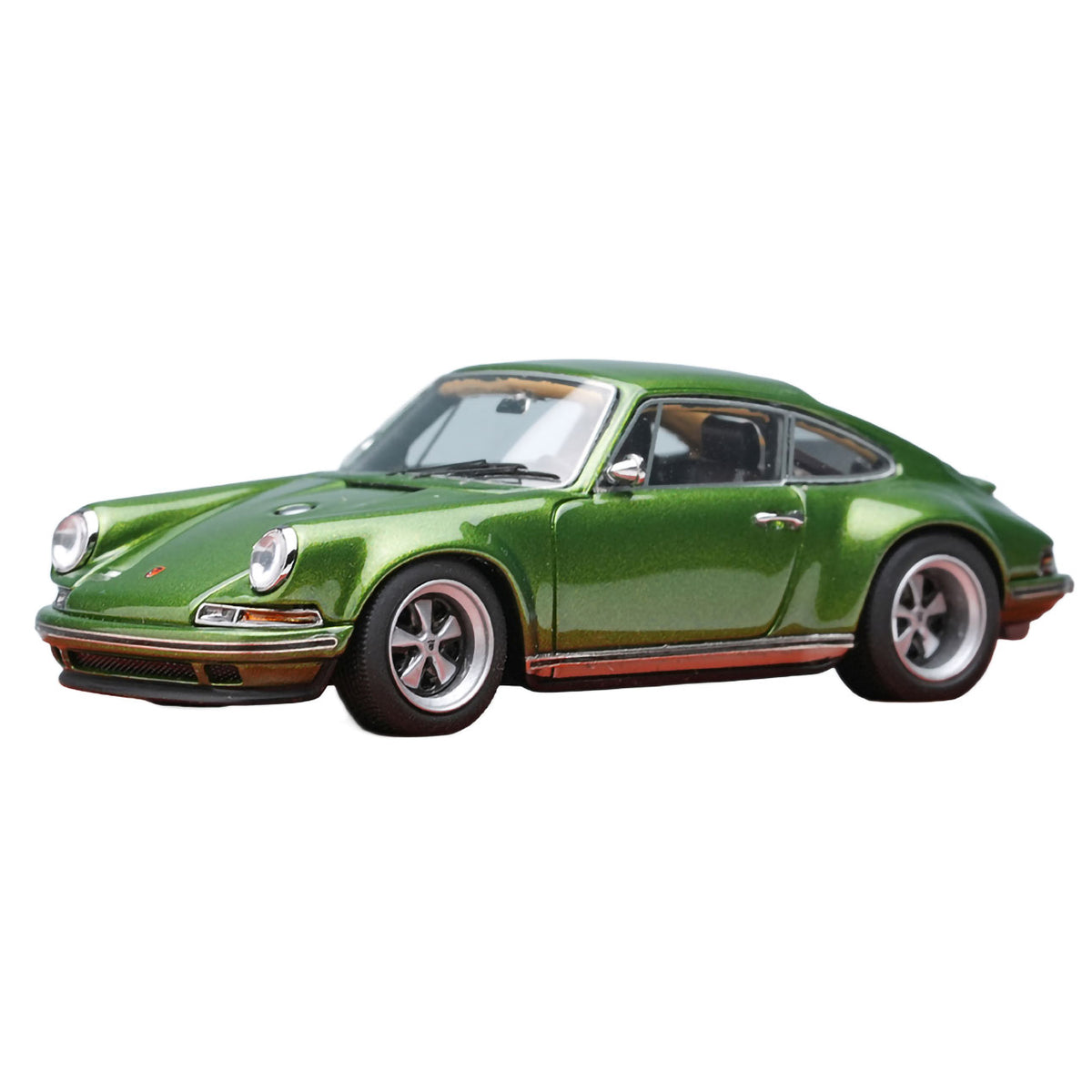 Singer 911 964 Coupe Sherlock Green Lush 1/64 Scale Model Car Titan64 Make Up