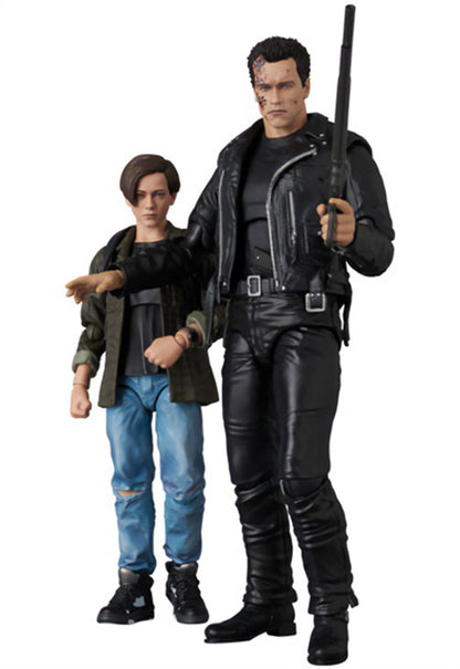 Terminator T-800 T2 Ver. John Connor Action Figure Figurine Mafex No.280 Medicom
